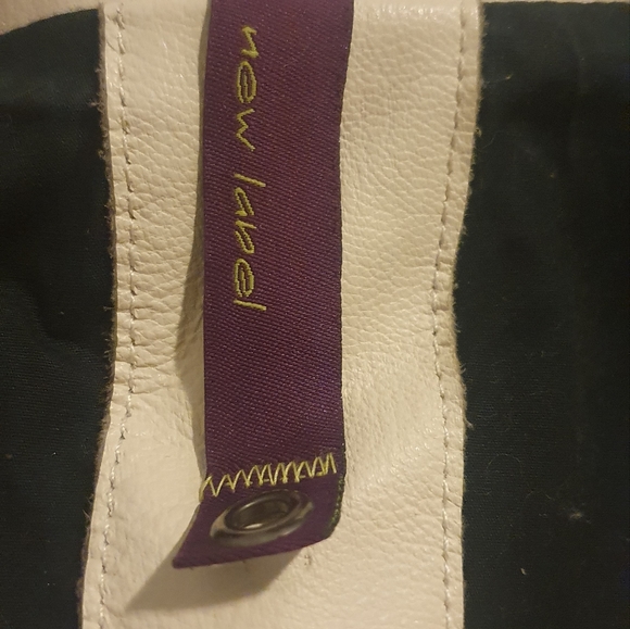 Danier Distressed Leather Jacket Limited Edition in Off-white XS - Picture 8 of 10